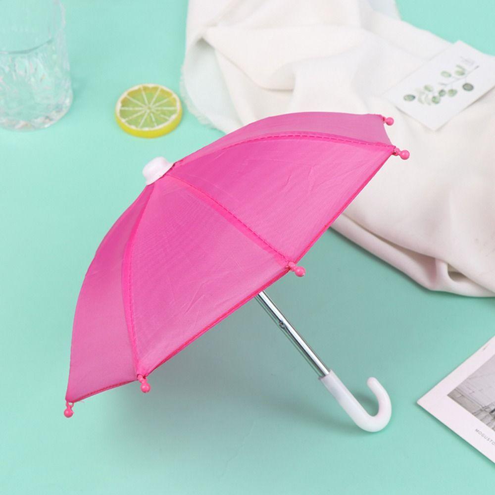 Funny Doll Decorative Umbrella Adjustable Doll Rain Gear Kids Toy Umbrella Dollhouse