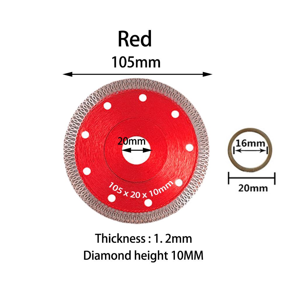 Турбо-алмазная пила, диск для резки гранита, мрамора, керамогранита, керамические лезвия 105/115/125 мм для угловой шлифовальной машины, алмазная пила