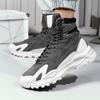 Men's Boots 2025 New High Top Casual Sneakers Comfortable Platform Lace Up Trainers Outdoor Hiking Travel Shoes Tenis Masculino