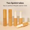 1 Pcs 2.8G Bamboo Lipstick Tube Top Grade Lip Balm Sub Package Diy Empty Bamboo Lipgloss Container