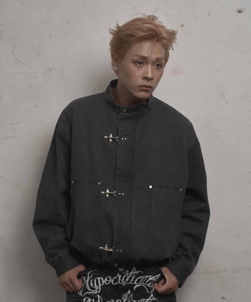 UNUSEDLAB Washed Fireman Jacket (Charcoal)