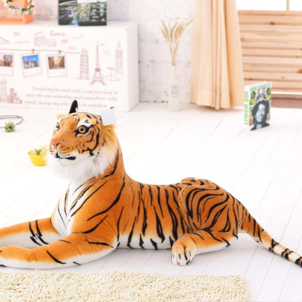 Wild Animals Animal Dolls Plush Doll Plush Animal Toy Lifelike Tiger Plush Toy Tiger Stuffed Toys
