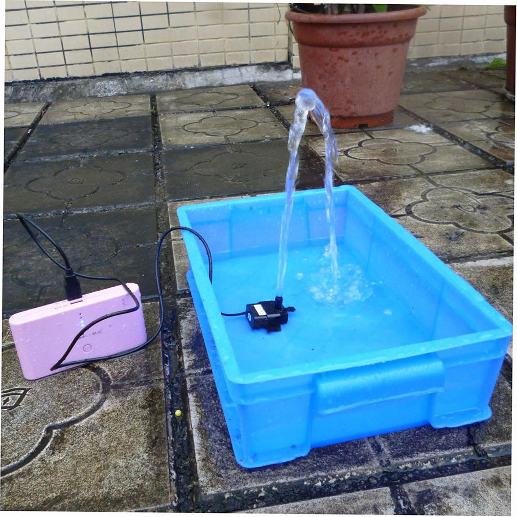Decdl -quiet USB 5V 2.3W Brushless Water Oil Pump Waterproof Submersible Fountain Aquarium Circulating 220L/H Lift 250cm
