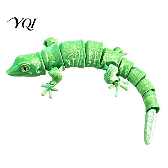 Plastic Lizard Model 3D Printed Leopard Gecko Figurine, Realistic Articulated Chameleon Fidget Toy, Toy Flexible Jointed Model, Animal Shape