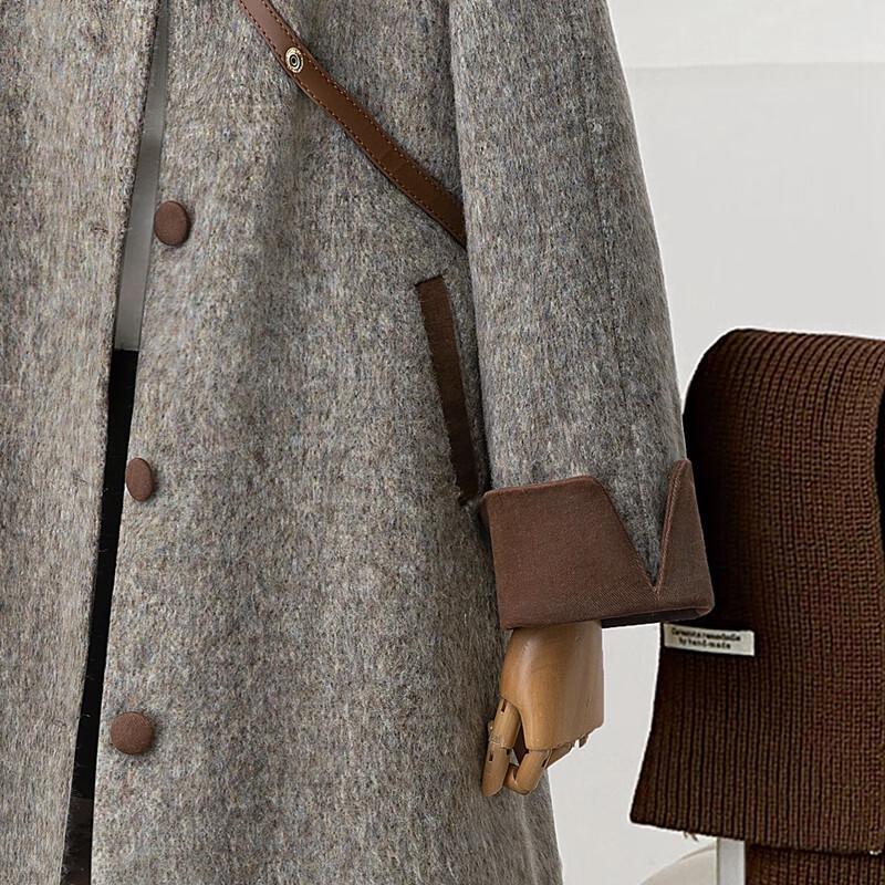 Женское хлопковое зимнее пальто средней длины с лацканами Silbaishe