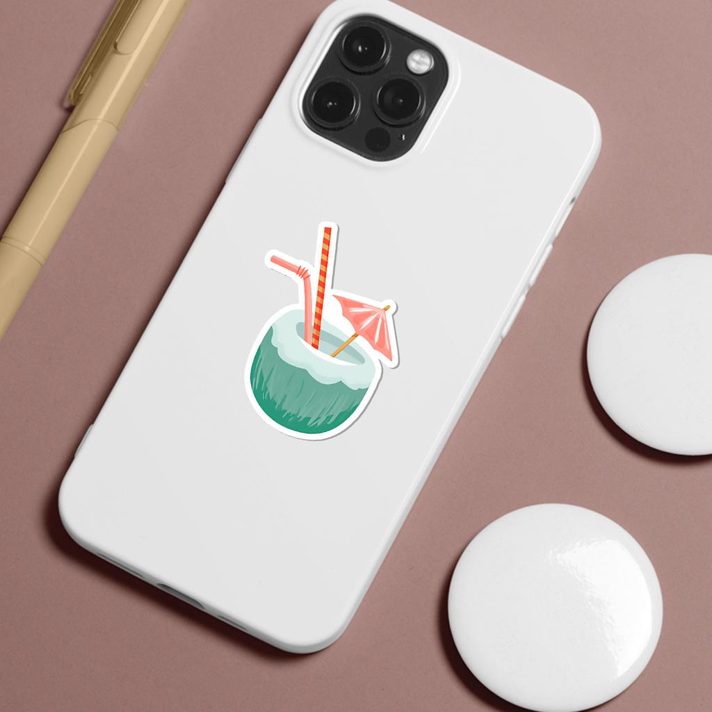 50 Summer Graffiti Stickers Water Cup Mobile Suitcase Waterproof Decorative Stickers Summer Vacation Stickers