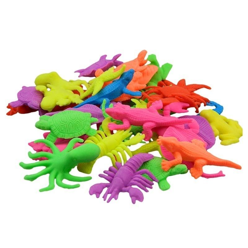 New 10pcs/lot Ocean Animal Growing Funny Toy Marine Biology Toys Sea Animals Toy