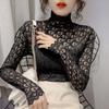 Блузки для женщин осень-зима кружево элегантная домашняя одежда женские рубашки топы с длинным рукавом изысканная одежда