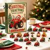 Holiday Gift for Family Transportation Vehicles Advent Calendar 2026 Kids, 24 Day Christmas Countdown Set Girls with Collectible Acrylic Mini