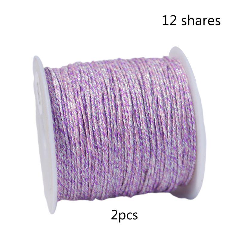 Металлизированные нитки для вышивки, блестящие нитки для вязания крючком, мишурные нитки, сделай сам, шитье