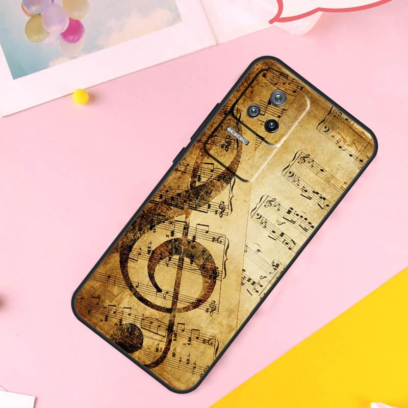 Music Note Symbol Piano Case For Xiaomi 13 14 Ultra 12 Lite 11T 12T 13T Pro POCO M6 Pro X6 X5 X3 F3 F5 M5s Cover