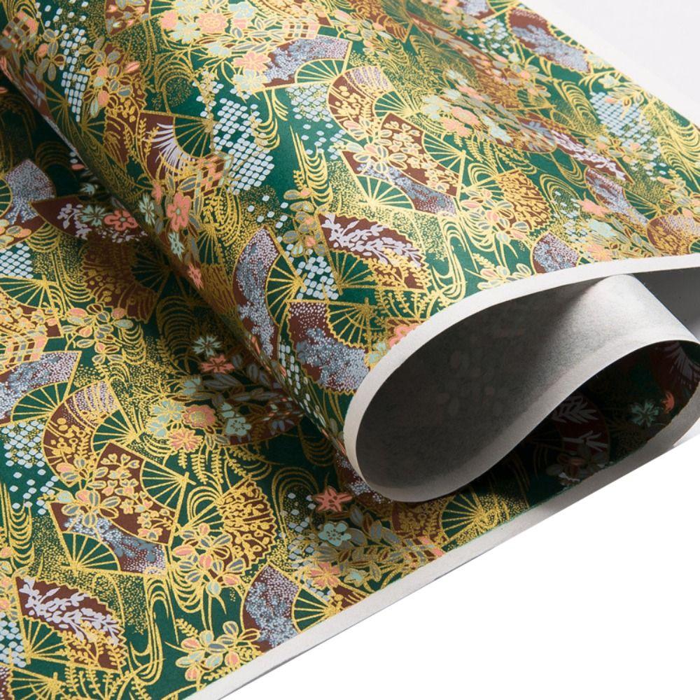 Бумага для оригами с узором сакуры, материал для рукоделия, крафт-бумага, бумага для подарочной упаковки в японском стиле, вырезание из бумаги