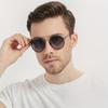 Винтажные круглые стимпанк солнцезащитные очки Мужские Женские Круглые Поляризованные Защита от УФ-лучей Новый Модный Бренд Дизайнерские Для вождения Металлические Модные Очки