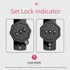 Luminous Sign Password Lock 90/180 Degree Sliding Door Lock Combination Lock  Interior Door