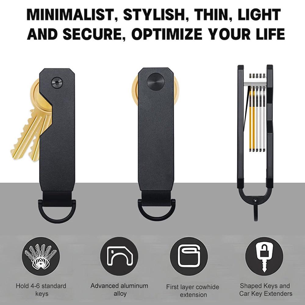 Многофункциональный зажим для хранения ключей из алюминиевого сплава