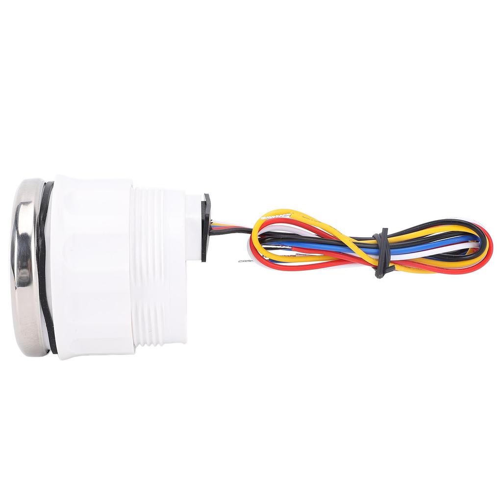 52mm Engine 4000RPM Tachometer Gauge with Hour Meter 7 Color Backlight for Truck Tractor Car RV Boat DC 9 To 32V Black