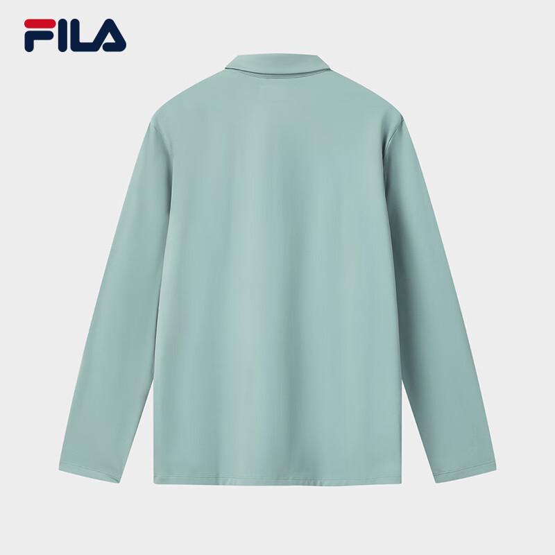 FILA Men's Long Sleeve Knitted Polo Shirt