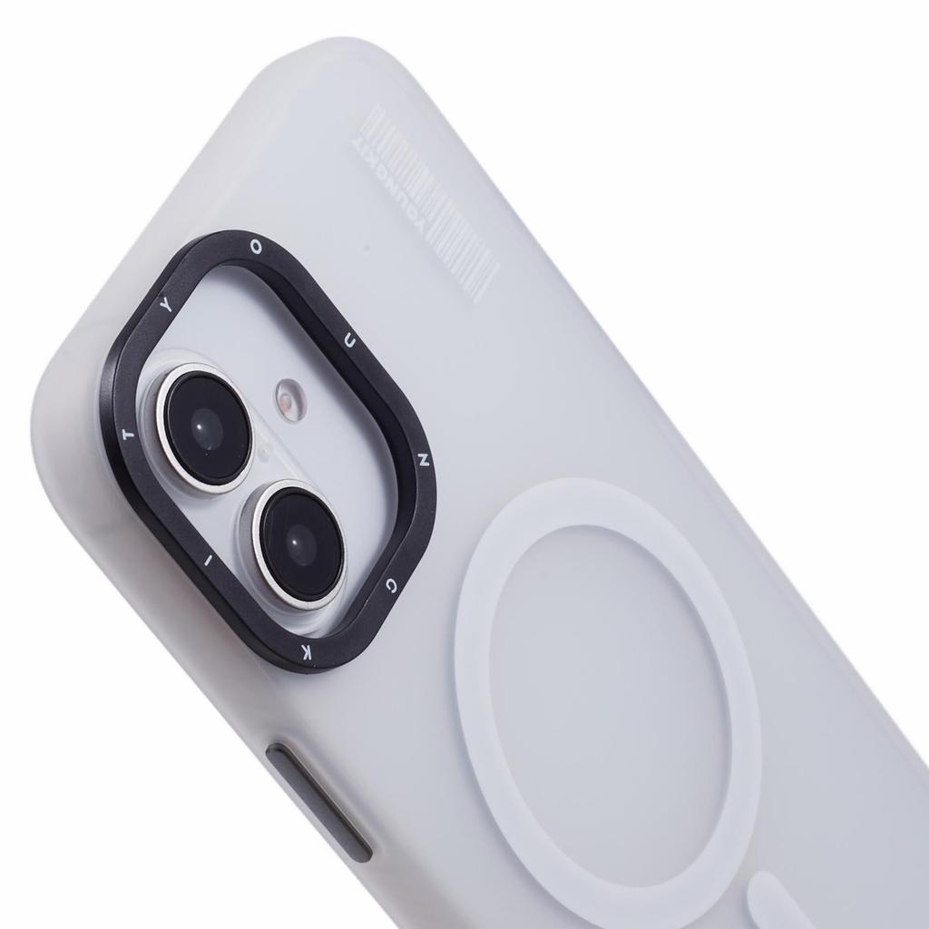 YOUNGKIT For iPhone 16 Pro Matte Case Compatible with MagSafe PET+TPU Shockproof Phone Cover