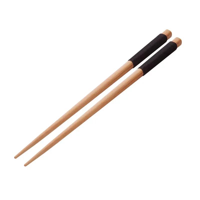 Handmade Japanese Natural Chestnut Wood Sushi Chopsticks Set Value Gift Sushi Chinese Food Tie Line
