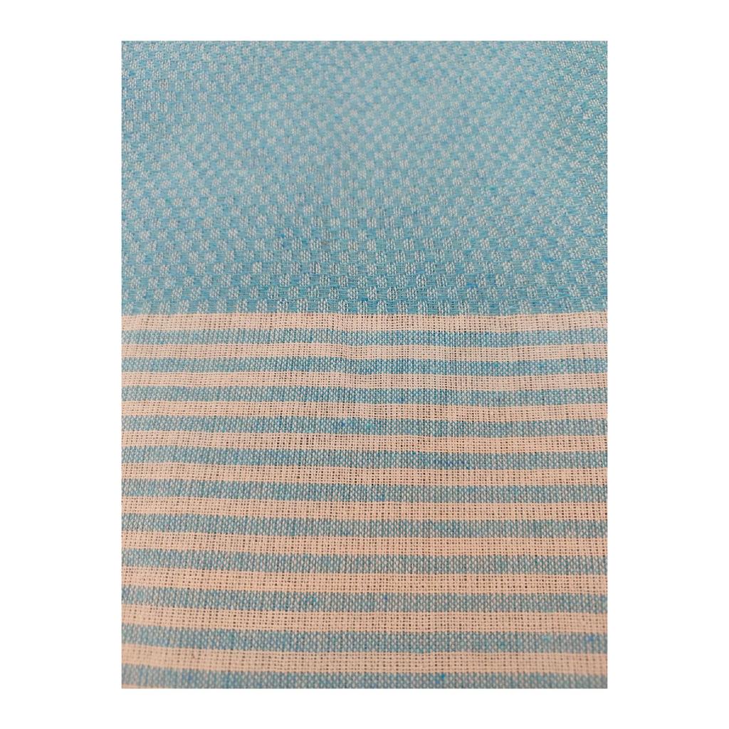 Пештемаль, 100% хлопок, темно-синий клетчатый узор, пляжное полотенце, банное полотенце