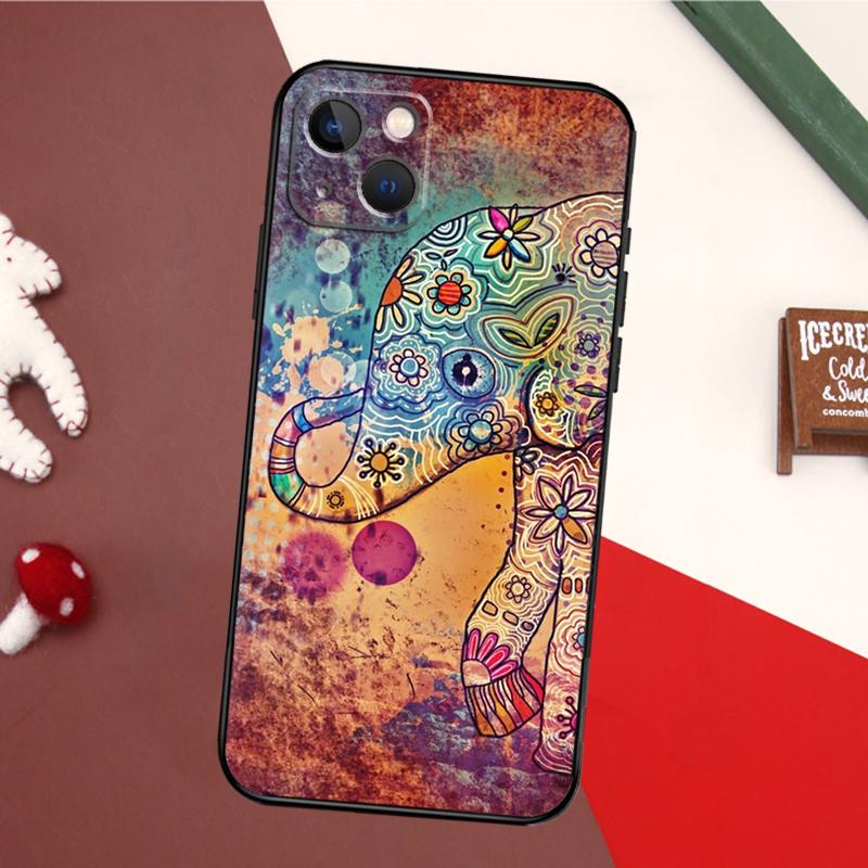 Baby Elephant Case For iPhone 14 Pro Max 16 15 11 12 13 17 Pro Max mini 15 16 Plus 16e 17 Air Back Cover