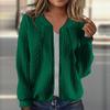 Women's Fashion Solid Color Loose Standing Collar Zipper Top Sport Coat