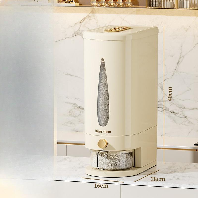 Ведро для пяти видов зерна и прочего зерна, Кухонное щелевое ведро для риса, Ведро для хранения риса, защищенное от насекомых и влаги, Ведро для риса с прессовым механизмом