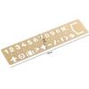 Brass Ruler Bookmark Hollow Metal Bookmark Stationery Number Letter Bookmark  Page Marker