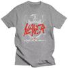 Slayer Мужская женская черная футболка с изображением орла Женская футболка среднего размера из хлопка Уличная одежда свободного покроя Повседневная одежда