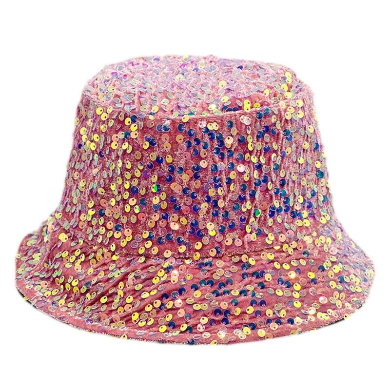 Для шляпы-ведра с пайетками Dazzle Color, многоцветной, подходящей ко всему, шляпы-ведра с широкими полями, крутой летней дышащей рыбацкой кепки, унисекс