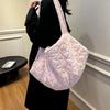Осень и зима корейская пуховая сумка женская 2025 новый продукт большой вместимости сумка для поездок на работу сумка через плечо молния фитнес-сумка повседневная универсальная