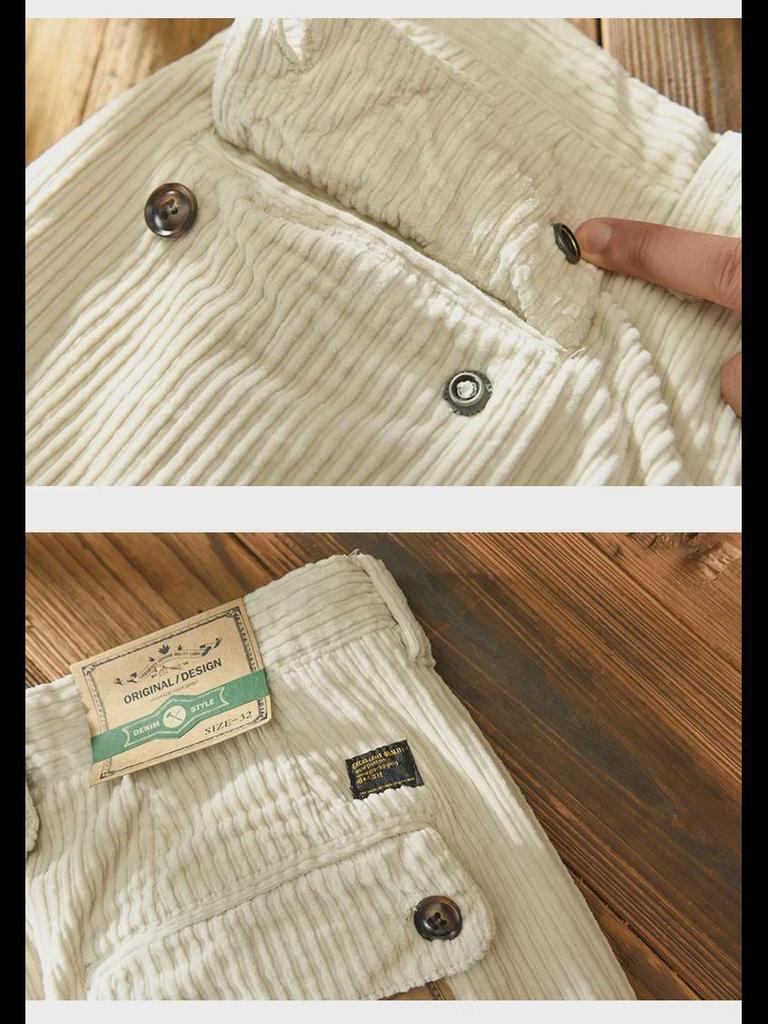 Мужской вельветовый повседневный комбинезон - Коллекция Осень/Зима