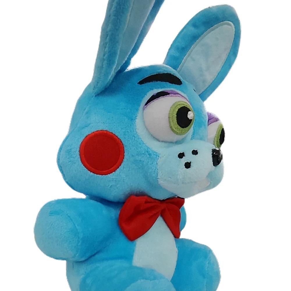 9.8” Plush Blue Rabbit Bonnie Plush Stuffed Animal Doll Game and Anime Fans Made Plushies for Boy Girl Plush Gifts