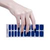 Gel Nail Art Stickers Light Blue Semi-baked Gel Nail Stickers Nail Polish Glue Nail Art Stickers