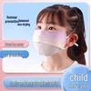 Children's Summer Sunshade Ice Silk Mask - Breathable, Sunscreen Protection for Kids