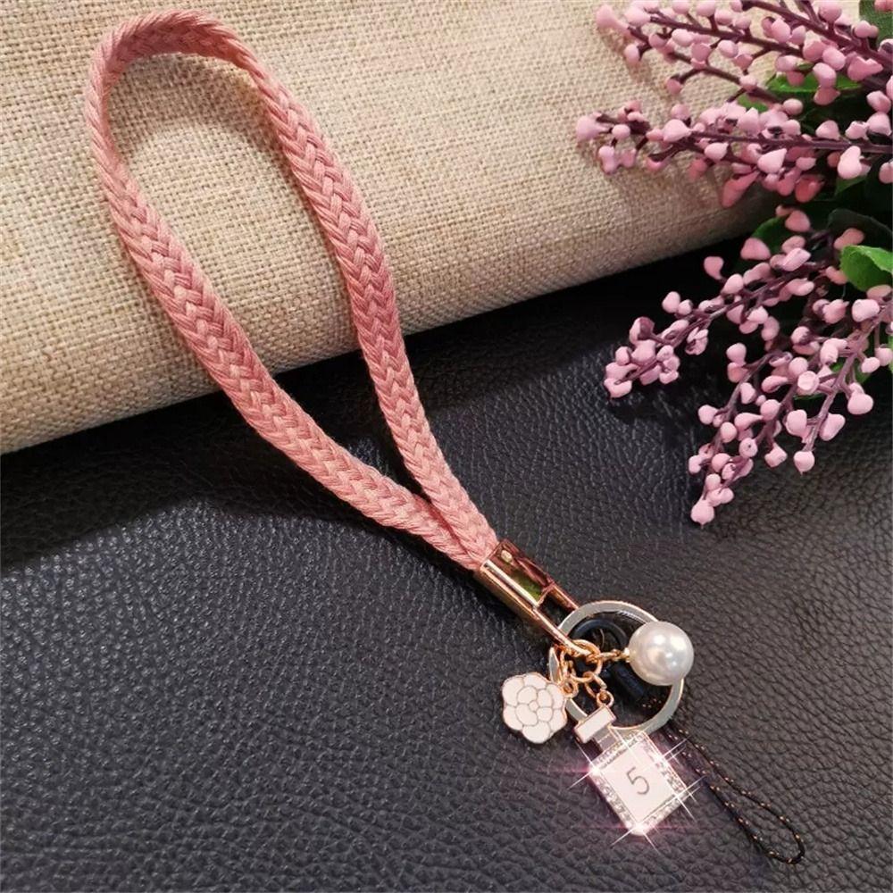 Hanging Neck Strap ID Badge Holder Phone Hang Rope Mobile Phone Lanyard Woven Strap Rope Wrist Rope