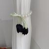 Magnetic Tulip Curtain Straps Pearl Chain Curtain Buckle Fashion Drapery Holders  Wedding Room