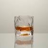 1pc 260ml/8.8oz Crumple Style Whisky Glass Irregular Faceted Wine Cup Whisky Tumbler Suitable For Restaurant Bar