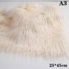 25X45Cm Long Faux Fur Fabric For Needlework Animal Suit Fur Material Diy Doll Hair Long Hair Plush Sewing Fabric