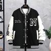 Men's Baseball Jacket: Spring/Fall Couples Wear, Autumn/Winter Boys' Loose American Style Trendy Jacket Top
