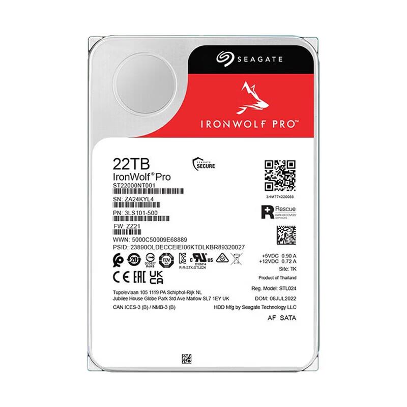 Seagate IronWolf Pro 22TB NAS Hard Drive