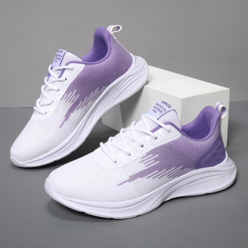 Весенние новые женские туфли с мягкой подошвой, износостойкие туфли, сетчатые, дышащие, тканые, спортивные туфли