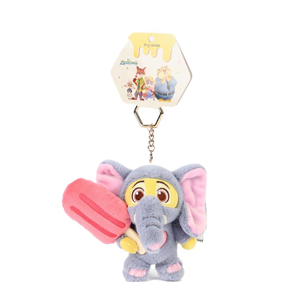 12cm Classic Anime Genuine Zootopia Plush Keychains Small Pendant Bag Hangings Christmas Birthday Gifts For Kids