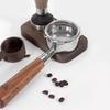 Removable 3 Ear Coffee Maker Solid Wood Handle Bottomless Filter 58mm for Gaggia, Expobar, Rocket, Faema Classic Coffee Makers