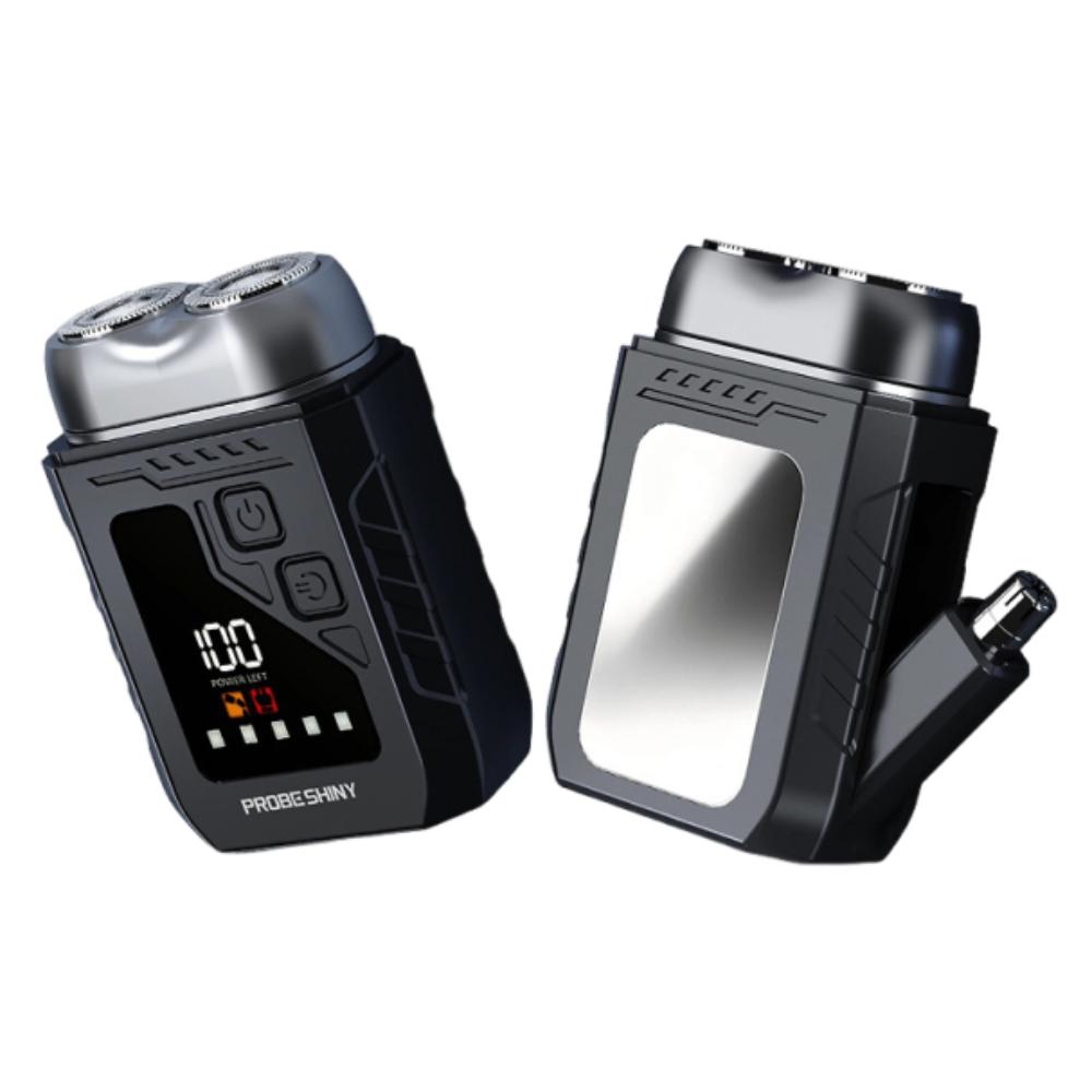 Digital Display Mini Electric Shaver 2in1 Smart Nose Hair Clipper Men's Gift