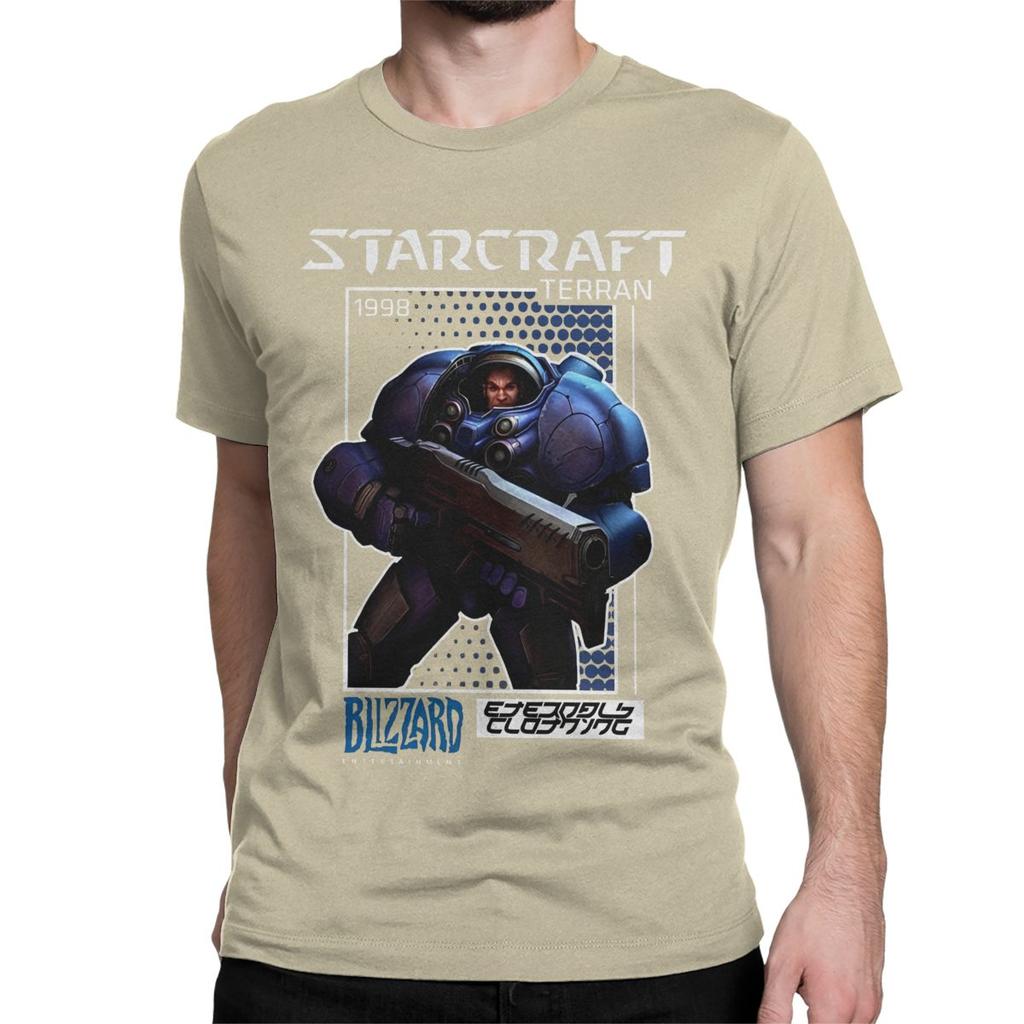 Terran StarCraft Game T-Shirt for Men Women Leisure Pure Cotton Tees Crew Neck Short Sleeve T Shirts Plus Size Clothes