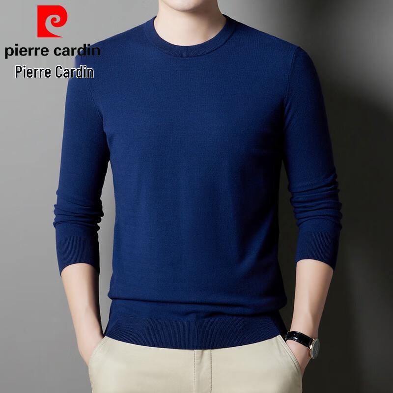 Pierre Cardin Мужской тонкий вязаный свитер с круглым вырезом