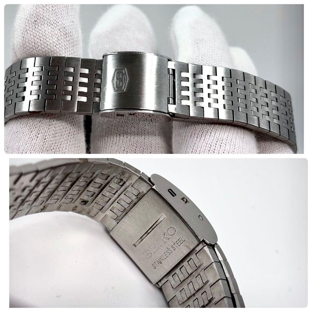 Б/у [Операция/Оригинальный браслет] SEIKO/SEIKO GRAND QUARTZ/Grand Quartz День-Дата Белый циферблат/Алмазная пыль Сделано Suwa Seikosha Изготовлено в Июне