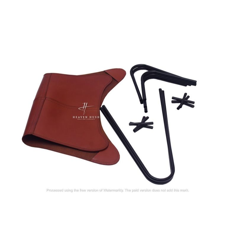 Кресло-бабочка - ретро-кресло-бабочка из кожи со складным железным основанием - винтажное кресло для домашнего декора, подарок на новоселье в фермерском доме