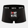Varsbaby Men's I Love My Wife Print Fun Pattern Underwear
